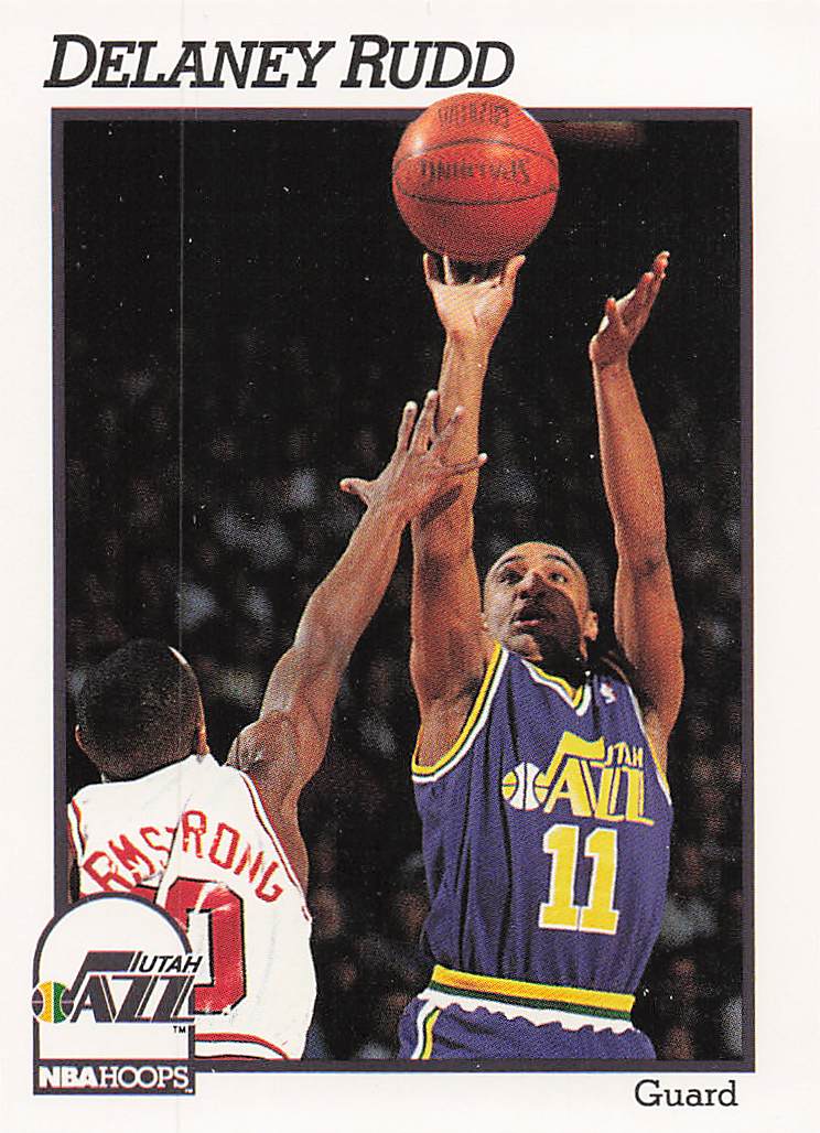 1991-92 Hoops Basketball Delaney Rudd #442