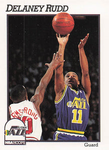 1991-92 Hoops Basketball Delaney Rudd #442