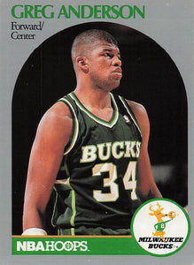 1990-91 Hoops Basketball Greg Anderson #173