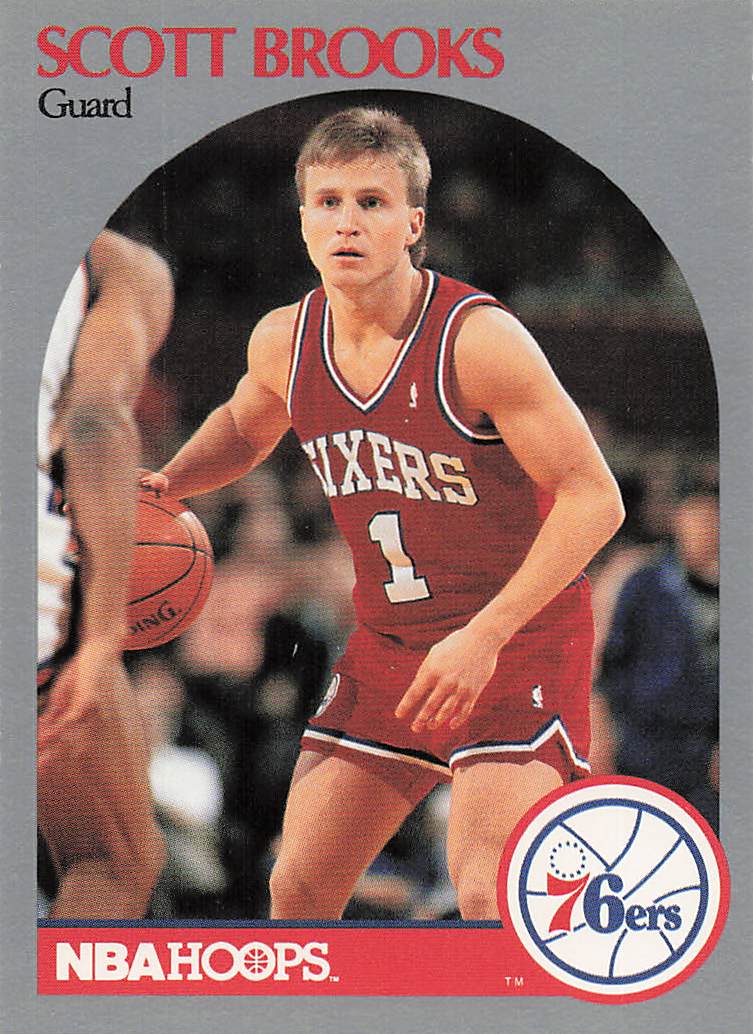 1990-91 Hoops Basketball Scott Brooks #226