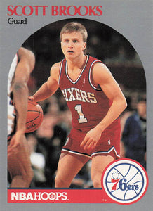 1990-91 Hoops Basketball Scott Brooks #226