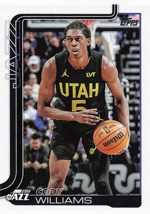 2025-26 Topps Basketball Cody Williams #130