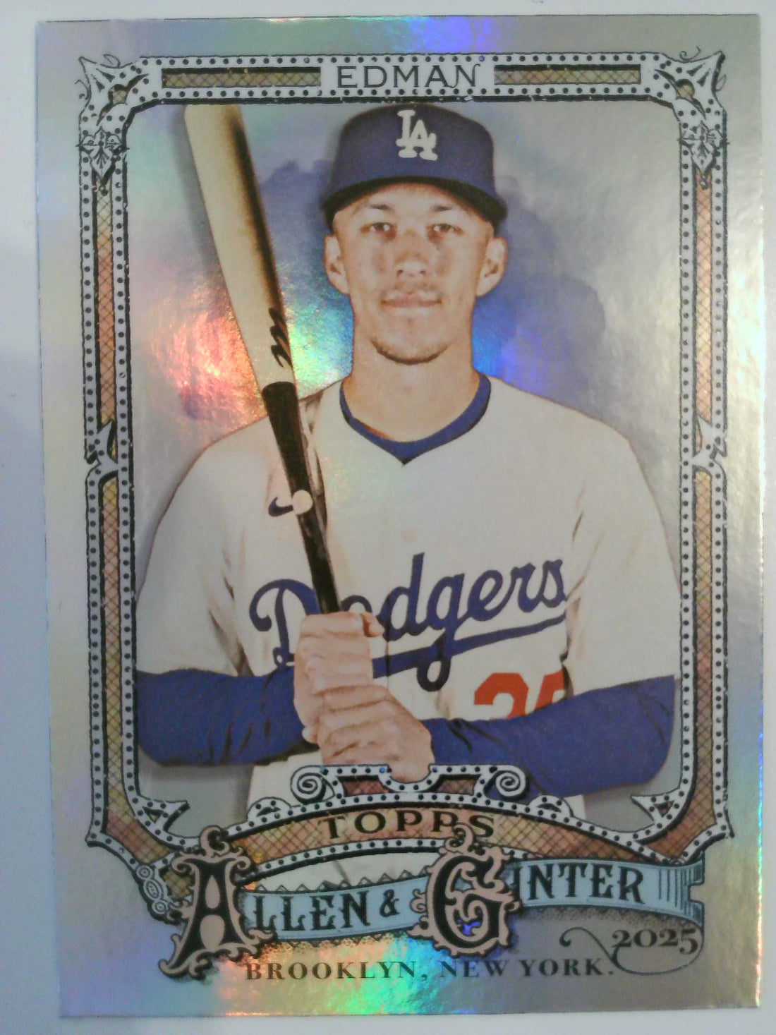 2025 Topps Allen & Ginter Baseball Silver Portrait Tommy Edman #203