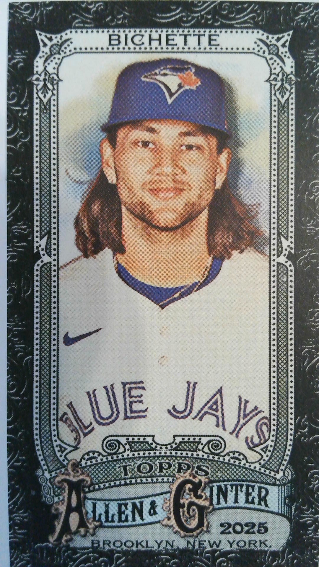 2025 Topps Allen & Ginter Baseball Mini Black Border Bo Bichette #181
