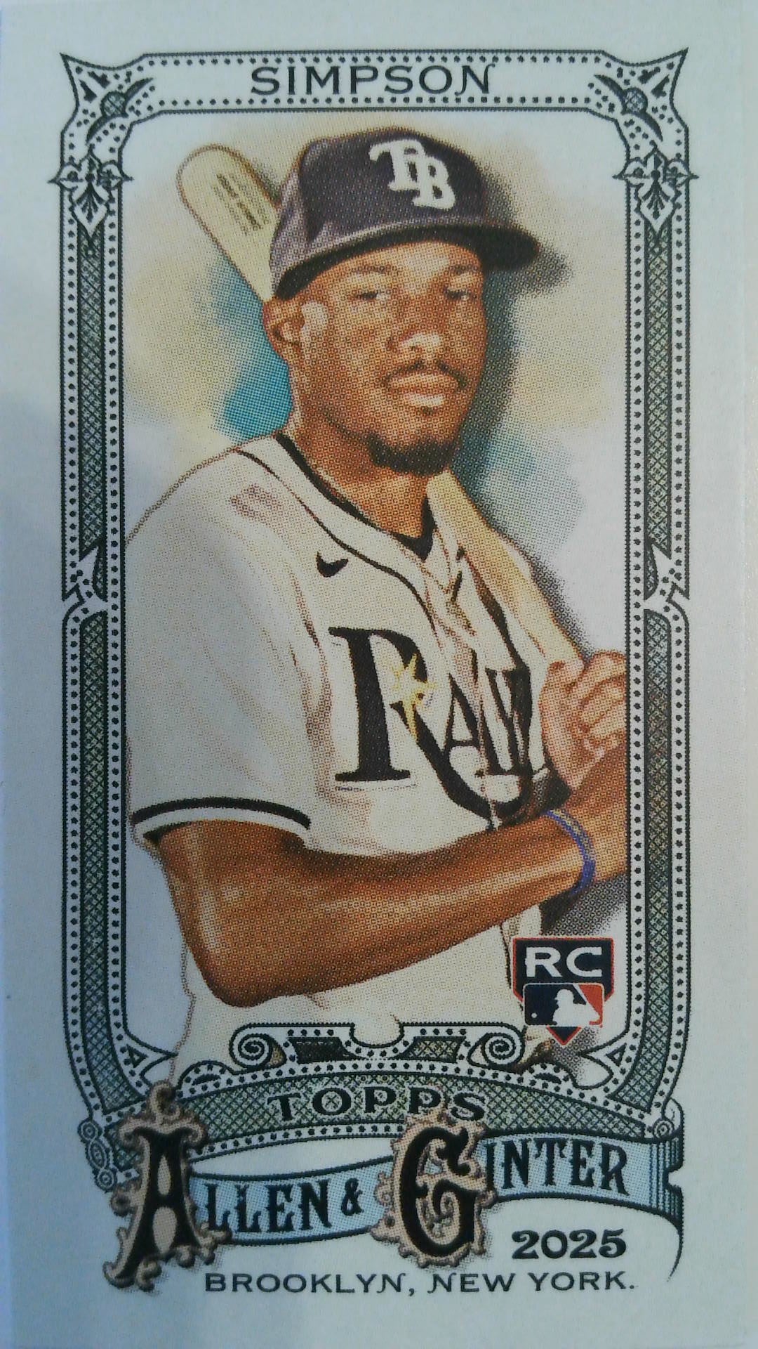 2025 Topps Allen & Ginter Baseball Mini Chandler Simpson #297 Rookie