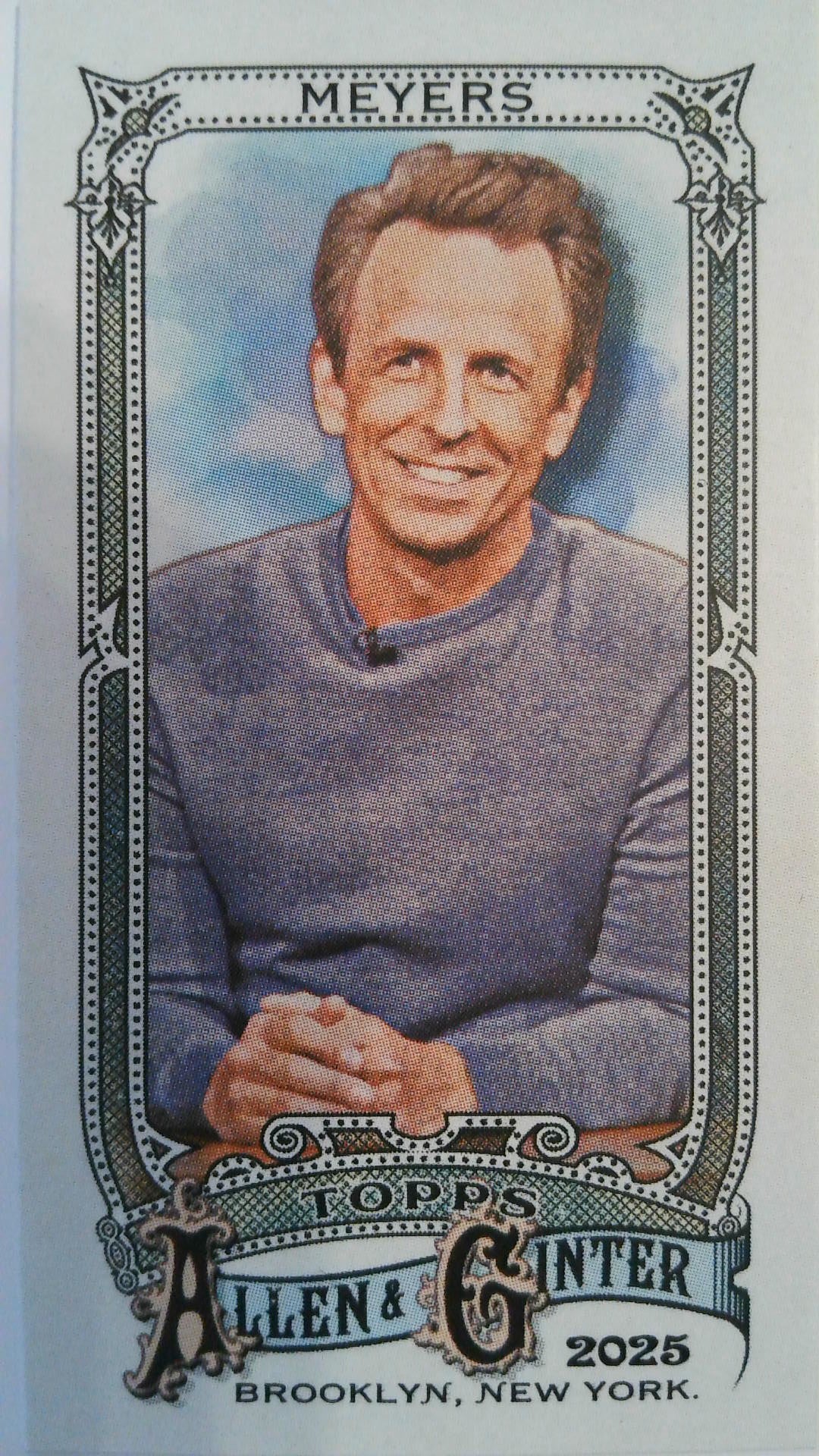 2025 Topps Allen & Ginter Baseball Mini Allen & Ginter Back Seth Meyers #292