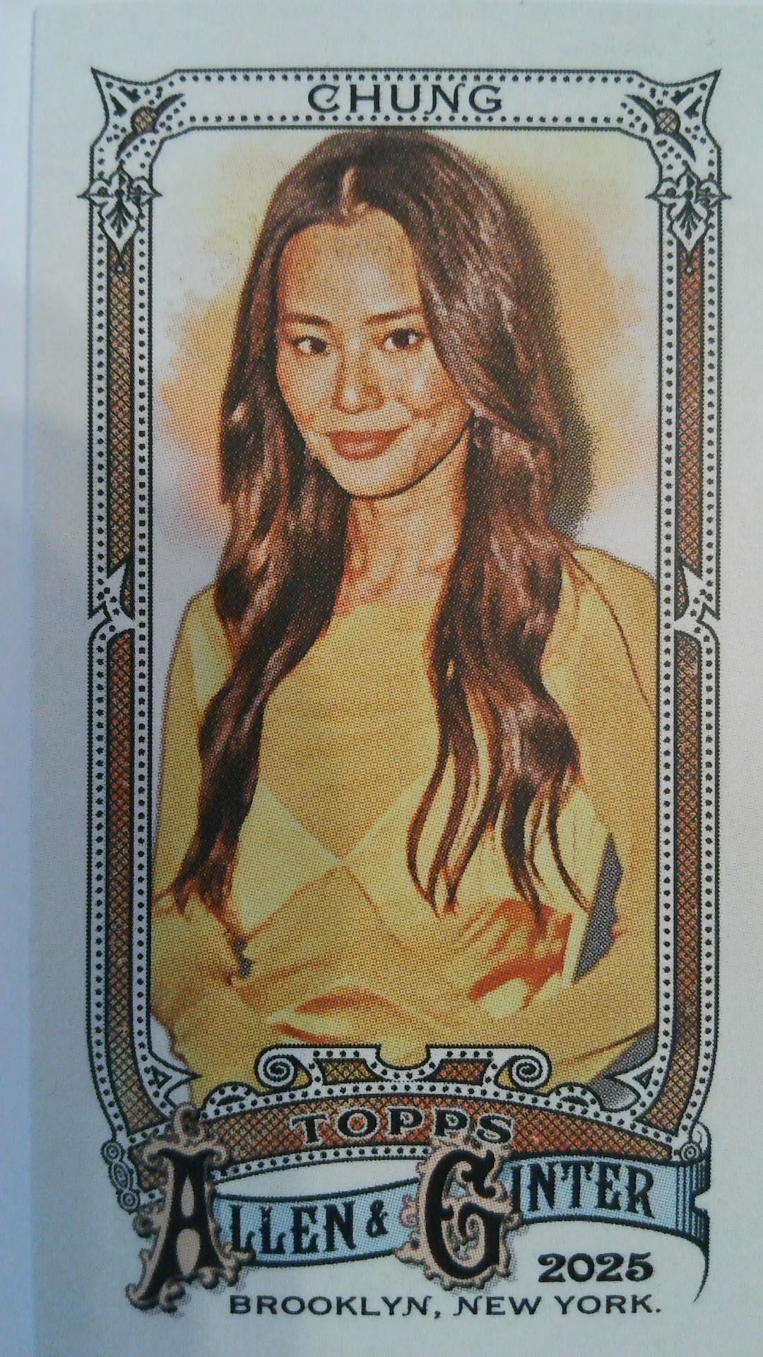 2025 Topps Allen & Ginter Baseball Mini Allen & Ginter Back Jamie Chung #299