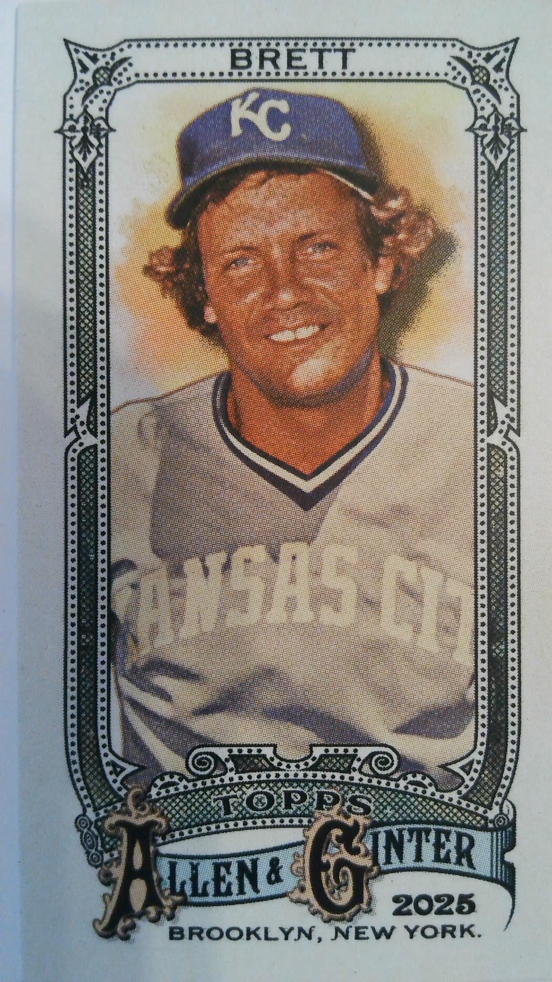 2025 Topps Allen & Ginter Baseball Mini Allen & Ginter Back George Brett #308