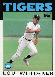 1986 Topps Baseball Lou Whitaker #20