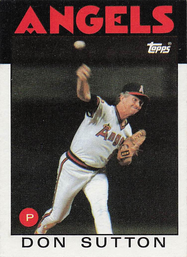 1986 Topps Baseball Don Sutton #335