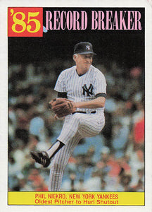 1986 Topps Baseball Phil Niekro #204
