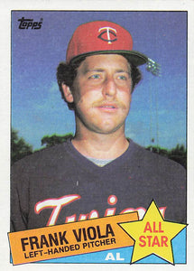 1985 Topps Baseball Frank Viola #710