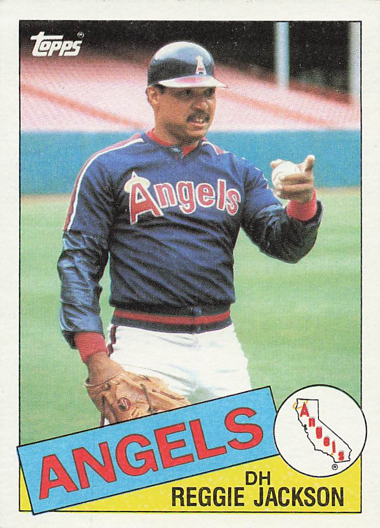1985 Topps Baseball Reggie Jackson #200