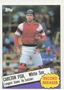 1985 Topps Baseball Carlton Fisk #1