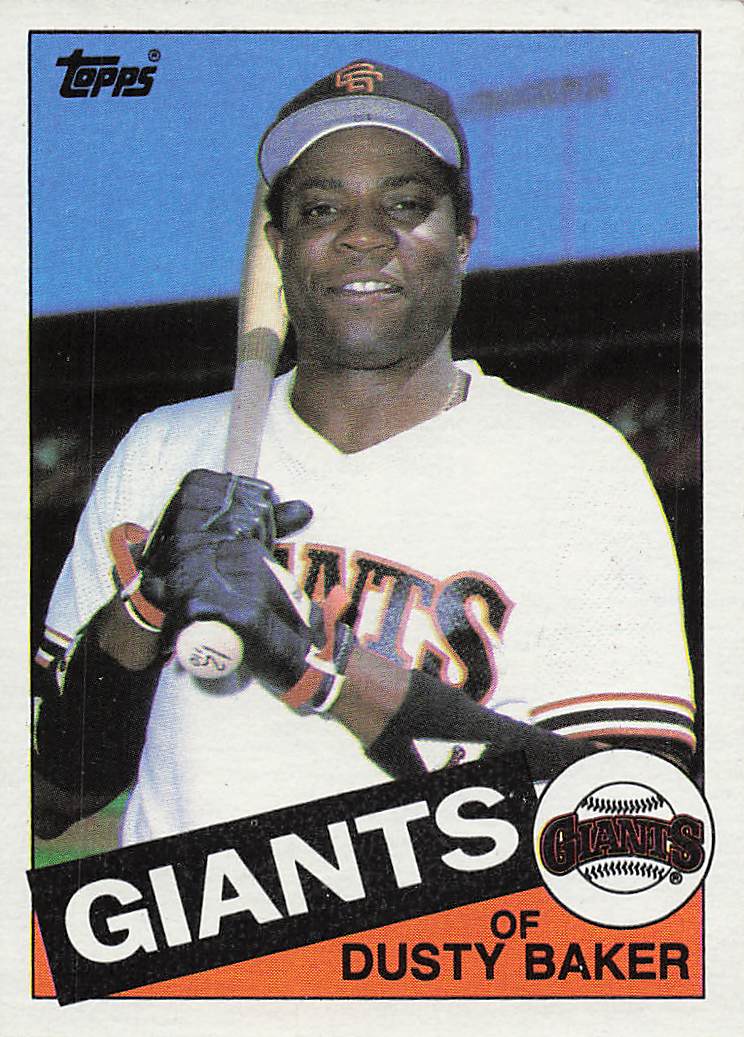 1985 Topps Baseball Dusty Baker #165