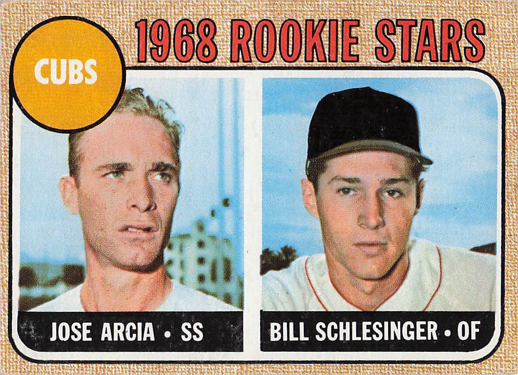 1968 Topps Baseball 1968 Rookie Stars Jose Arcia / Bill Schlesinger #258 Rookie
