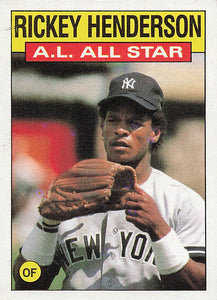 1986 Topps Baseball Rickey Henderson #716