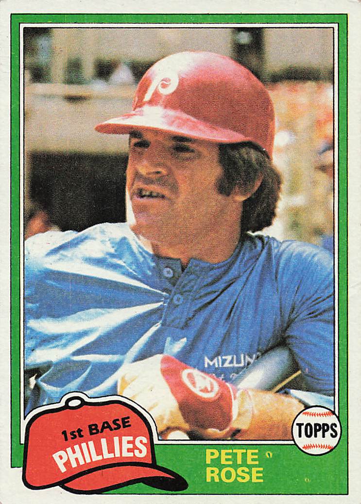 1981 Topps Baseball Pete Rose #180
