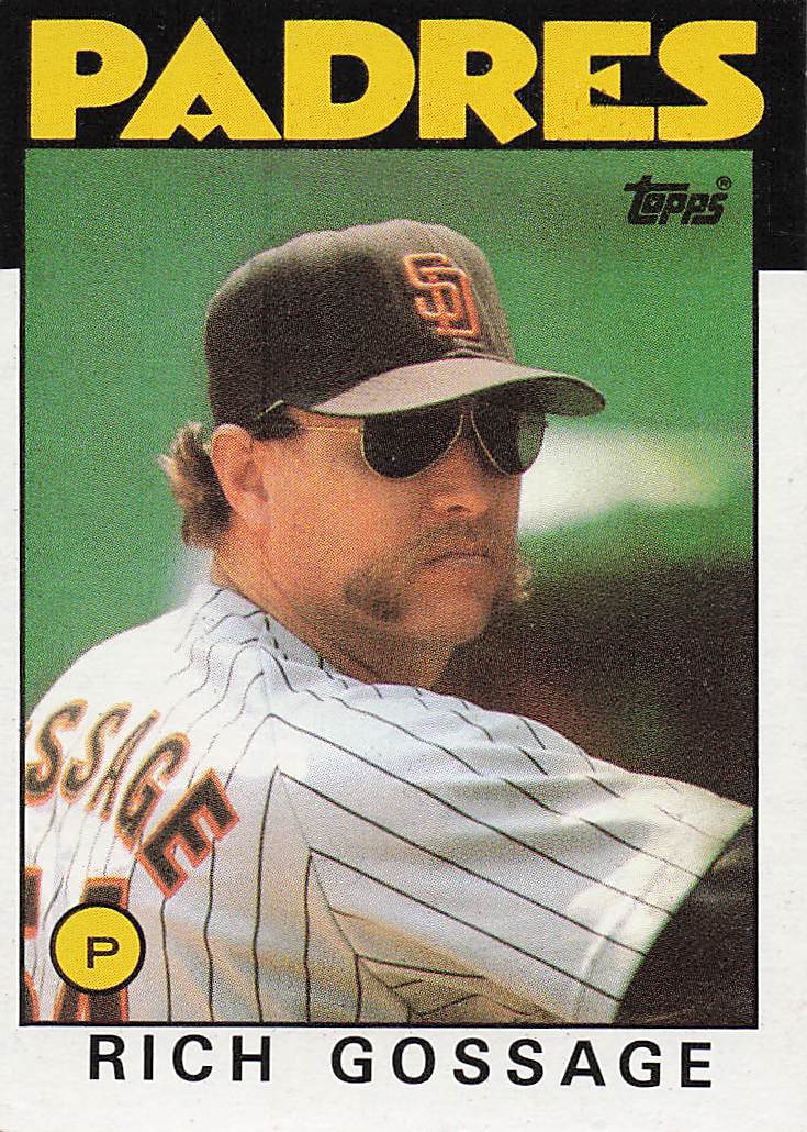 1986 Topps Baseball Rich Gossage #530