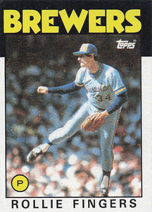 1986 Topps Baseball Rollie Fingers #185