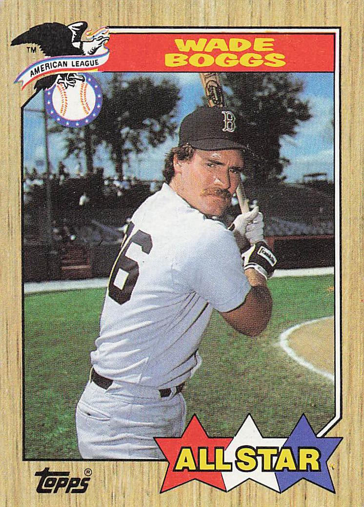 1987 Topps Baseball Wade Boggs #608
