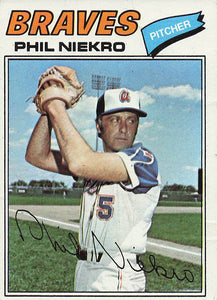 1977 Topps Baseball Phil Niekro #615