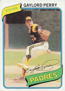 1980 Topps Baseball Gaylord Perry #280