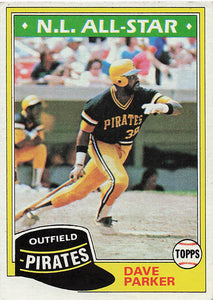 1981 Topps Baseball Dave Parker #640