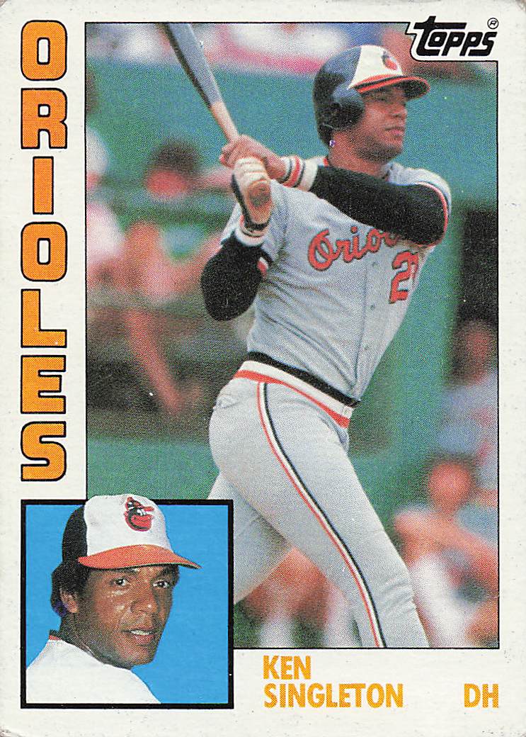 1984 Topps Baseball Ken Singleton #165