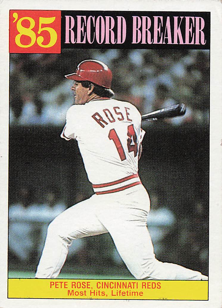 1986 Topps Baseball Pete Rose #206