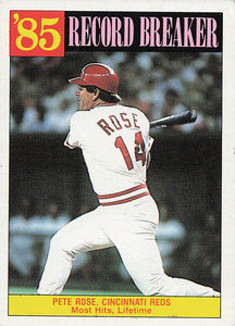 1986 Topps Baseball Pete Rose #206