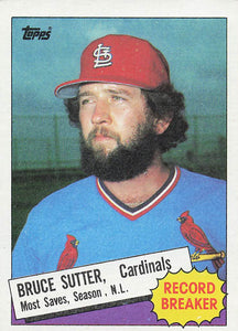 1985 Topps Baseball Bruce Sutter #9