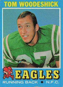 1971 Topps Football Tom Woodeshick #40