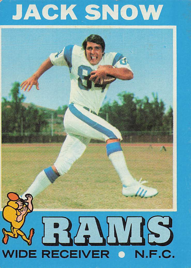 1971 Topps Football Jack Snow #44