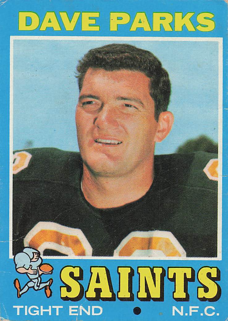1971 Topps Football Dave Parks #37