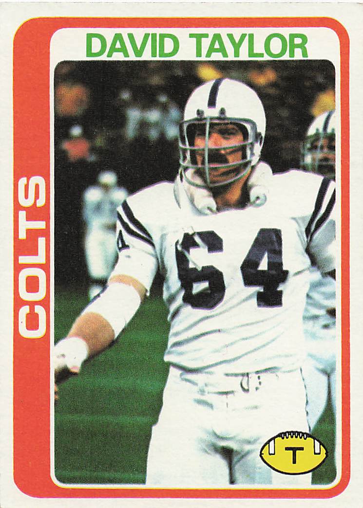 1978 Topps Football David Taylor #261