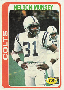 1978 Topps Football Nelson Munsey #299