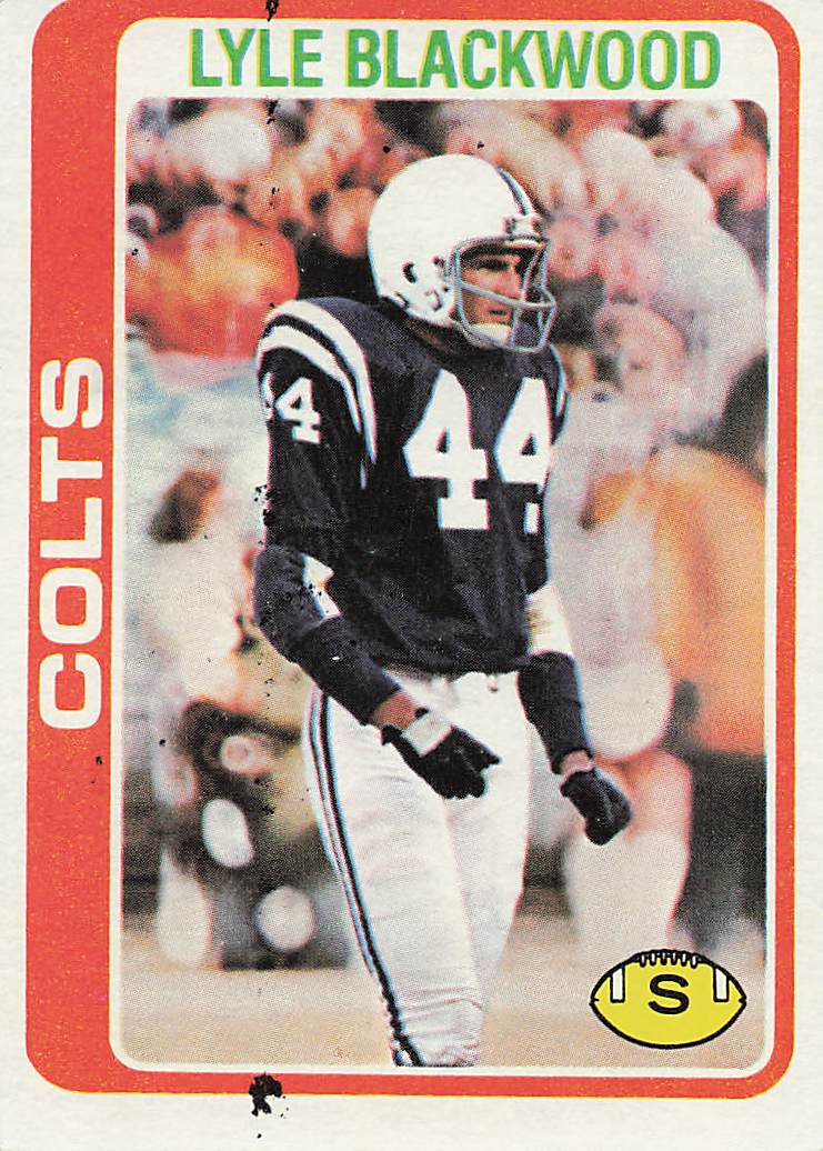 1978 Topps Football Lyle Blackwood #89