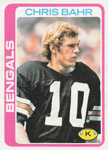 1978 Topps Football Chris Bahr #94