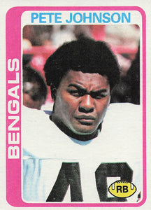 1978 Topps Football Pete Johnson #434 Rookie