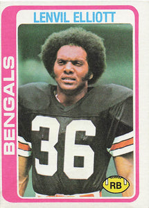 1978 Topps Football Lenvil Elliott #309