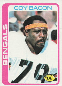 1978 Topps Football Coy Bacon #135