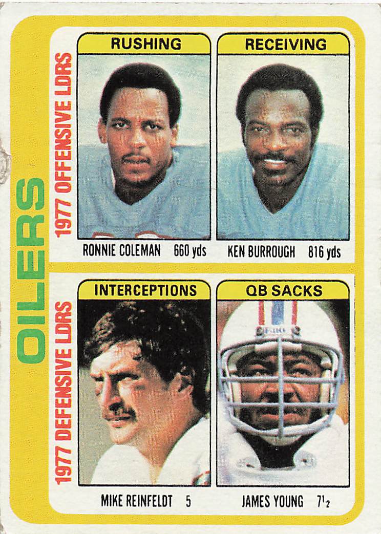 1978 Topps Coleman / Burrough / Reinfeldt / Young TL, CL #511
