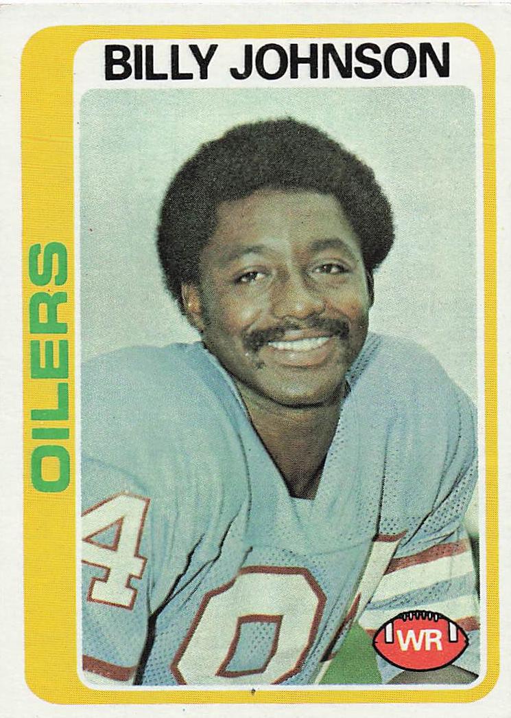 1978 Topps Football Billy Johnson #390