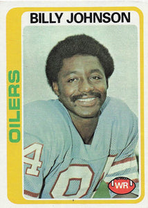 1978 Topps Football Billy Johnson #390