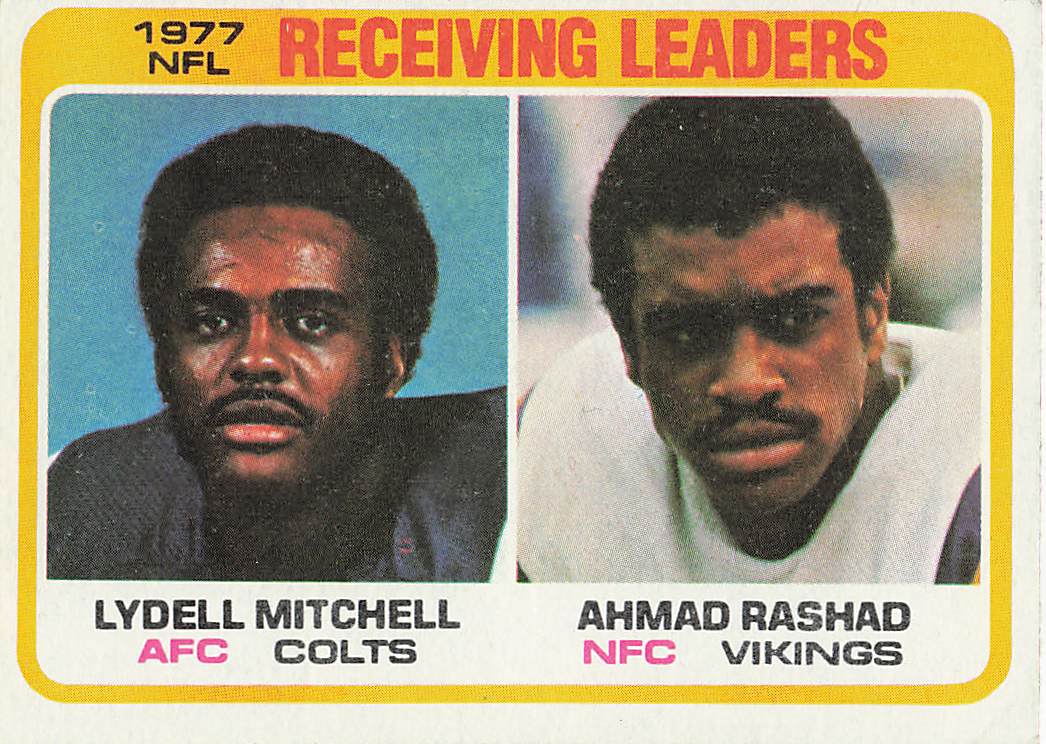 1978 Topps1977 Receiving Leaders Mitchell / Rashad #332