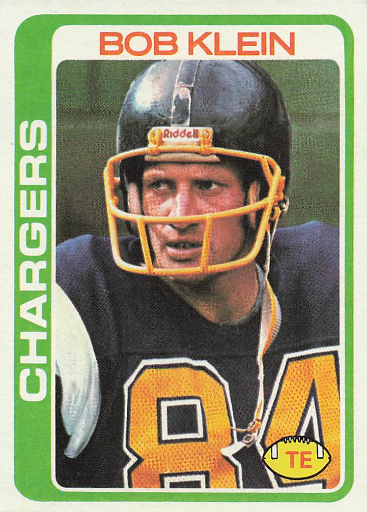 1978 Topps Football Bob Klein #187