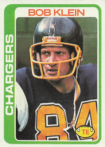 1978 Topps Football Bob Klein #187