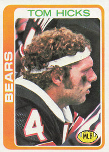 1978 Topps Football Tom Hicks #92 Rookie