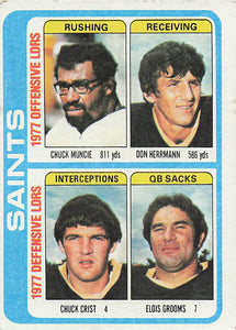 1978 Topps Football Muncie / Herrmann / Crist / Grooms TL, CL #517